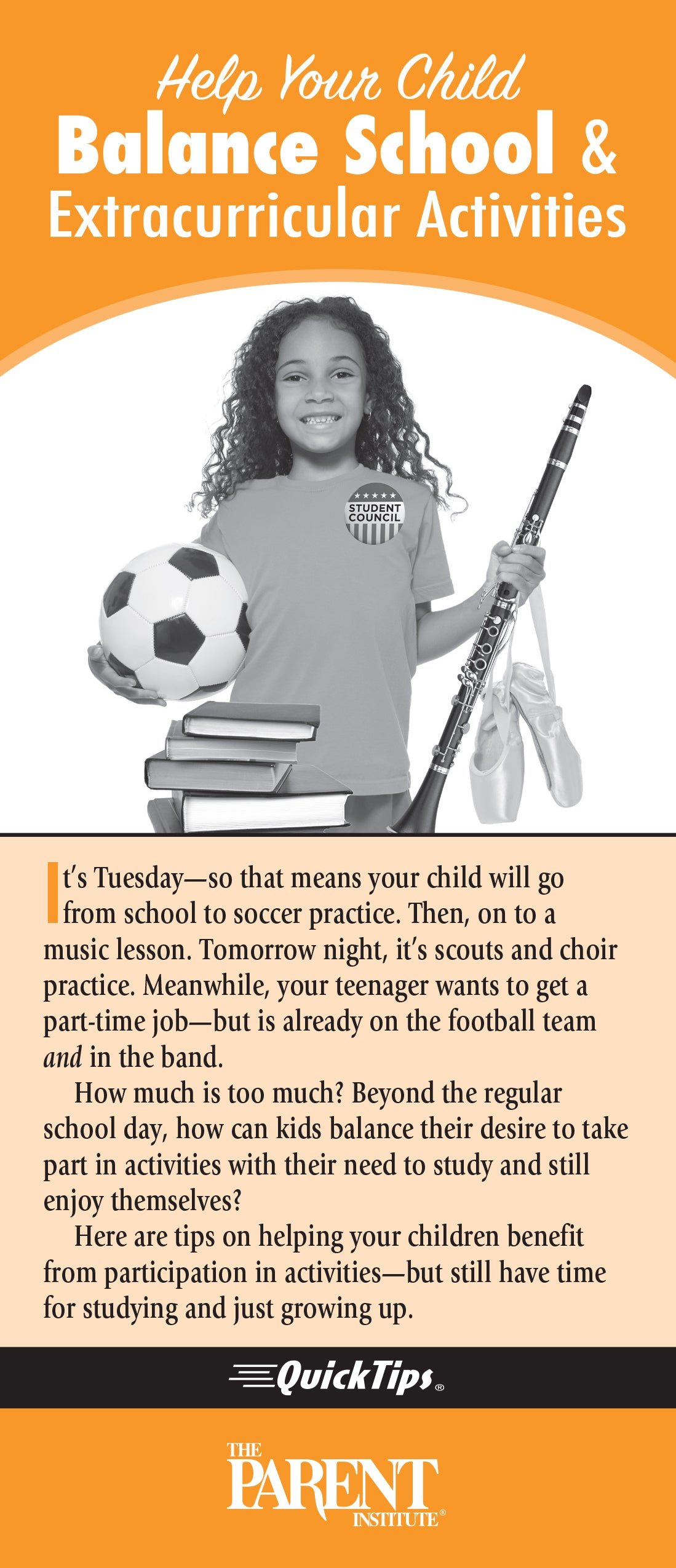 Help Your Child Balance School & Extracurricular Activities