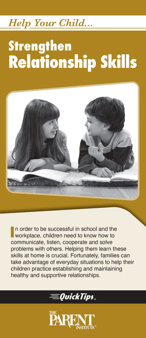 Help Your Child Strengthen Relationship Skills