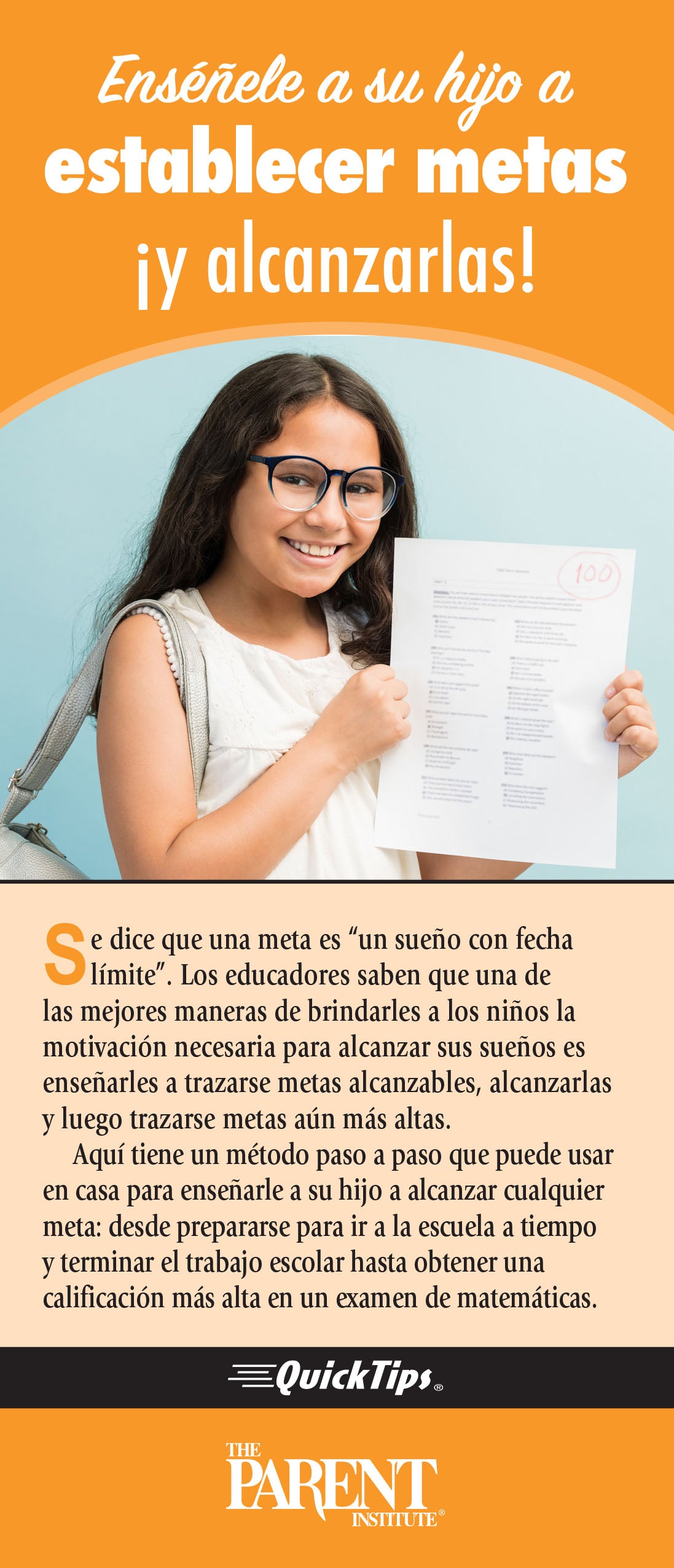 Teach Your Child How to Set Goals… And Reach Them! (Electronic)
