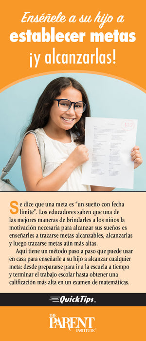 Teach Your Child How to Set Goals… And Reach Them! (Electronic)