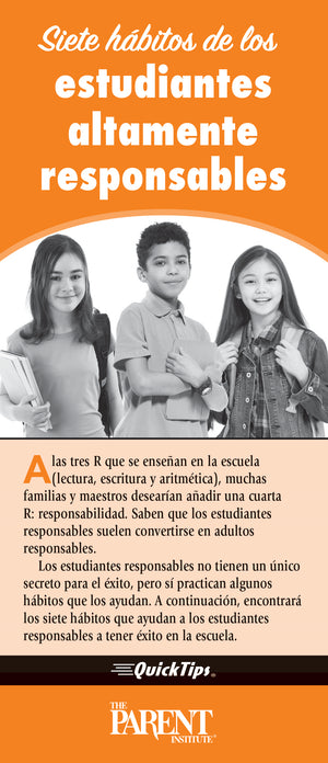 Seven Habits of Highly Responsible Students