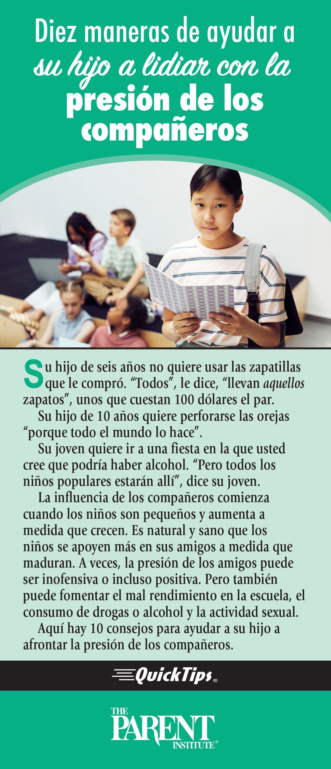 Ten Ways to Help Your Child Deal with Peer Pressure (Electronic)