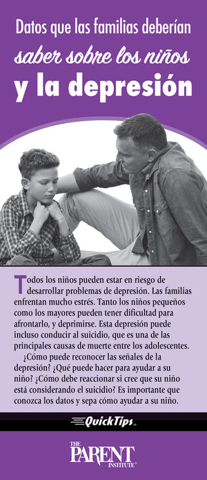 Facts Families Should Know About Children and Depression