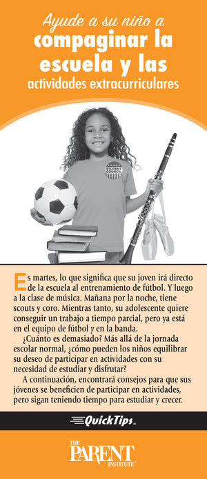 Help Your Child Balance School & Extracurricular Activities