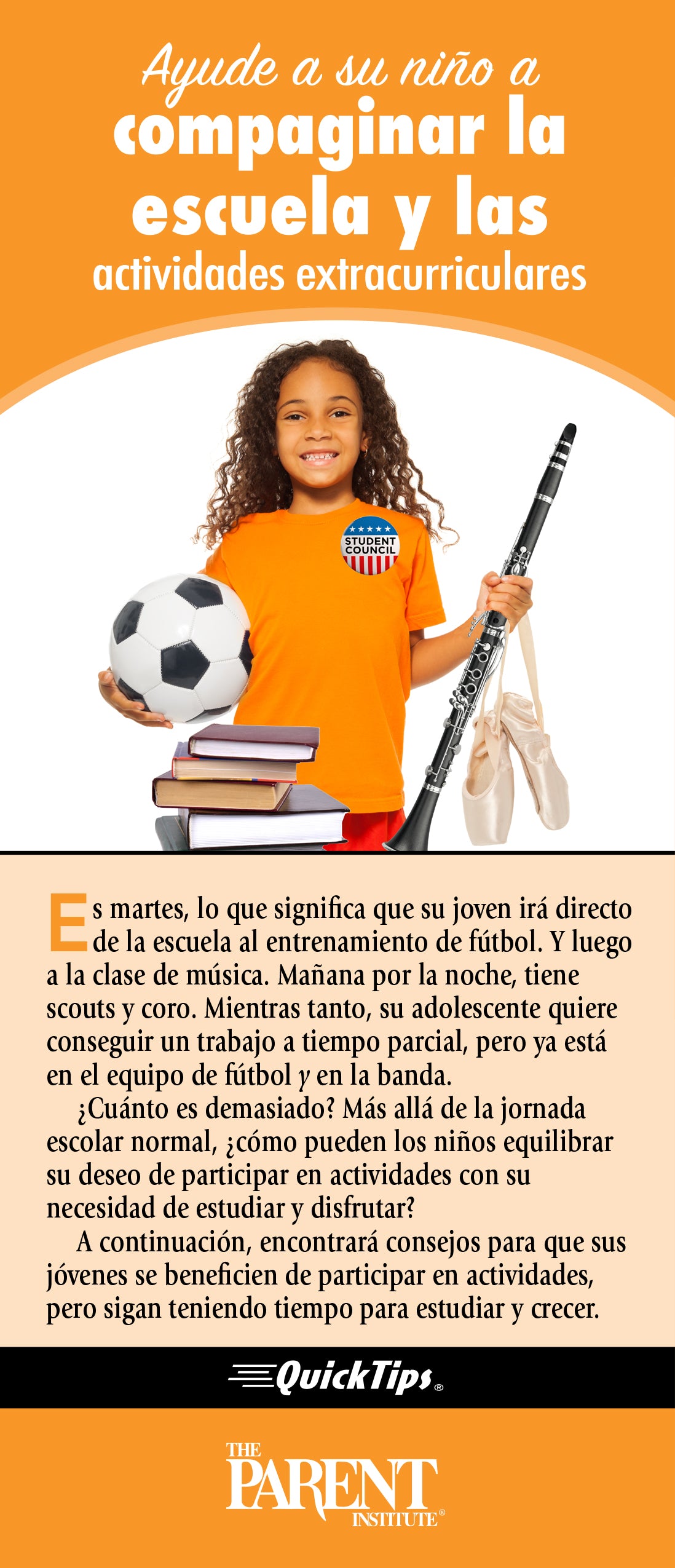 Help Your Child Balance School & Extracurricular Activities (Electronic)