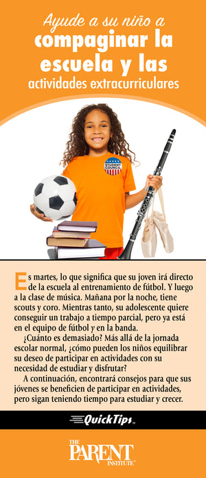 Help Your Child Balance School & Extracurricular Activities (Electronic)
