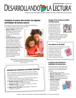 Desarrollando la lectura primera infancia newsletter