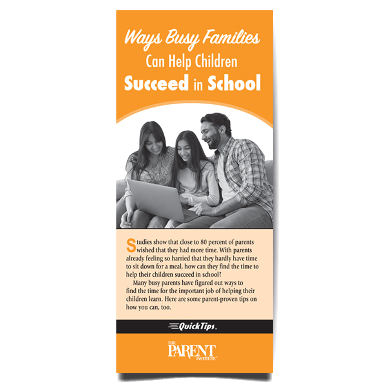 Ways Busy Families Can Help Children Succeed in School QuickTips Brochure