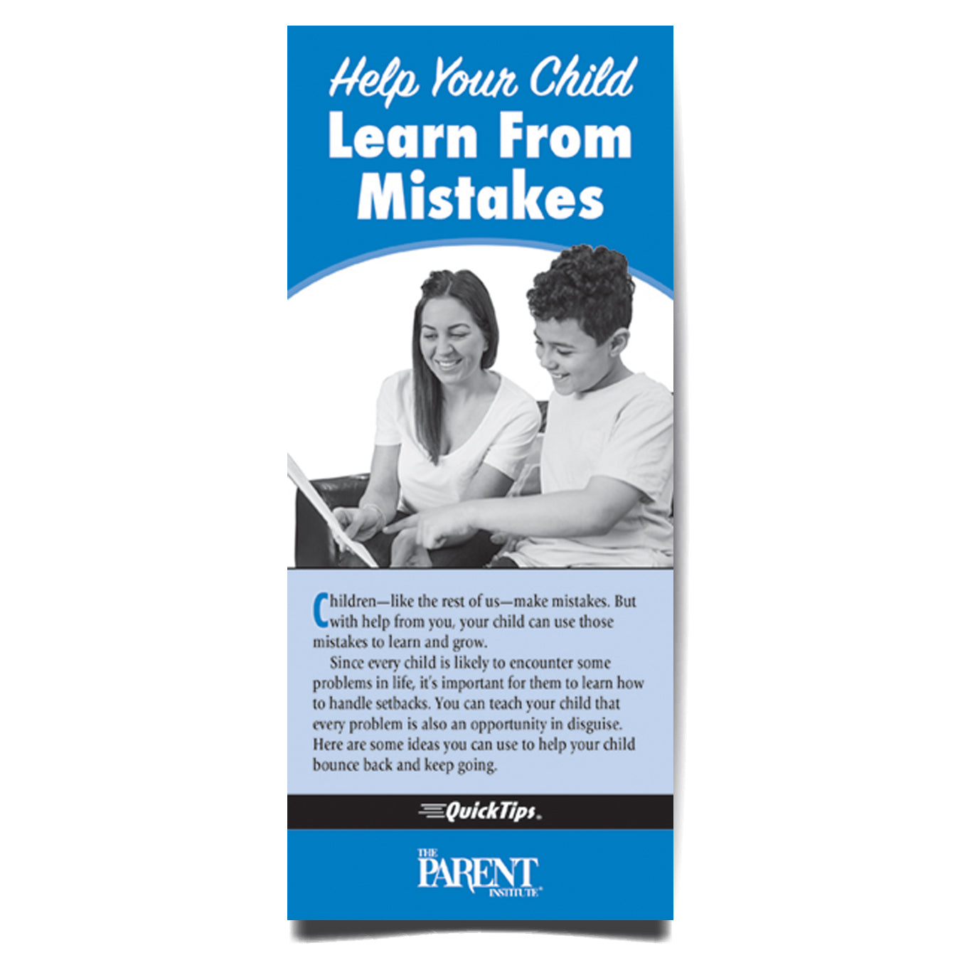Help Your Child Learn from Mistakes QuickTips Brochure for Families