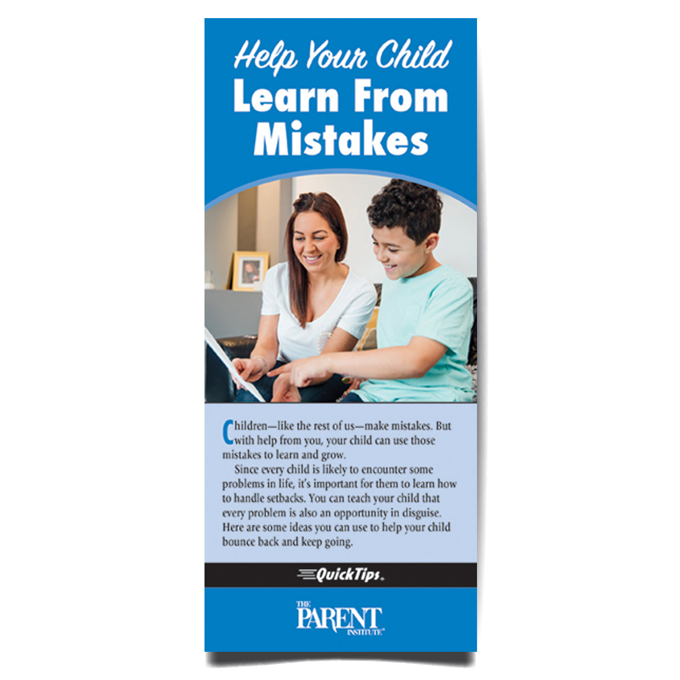 Help Your Child Learn from Mistakes QuickTips Brochure