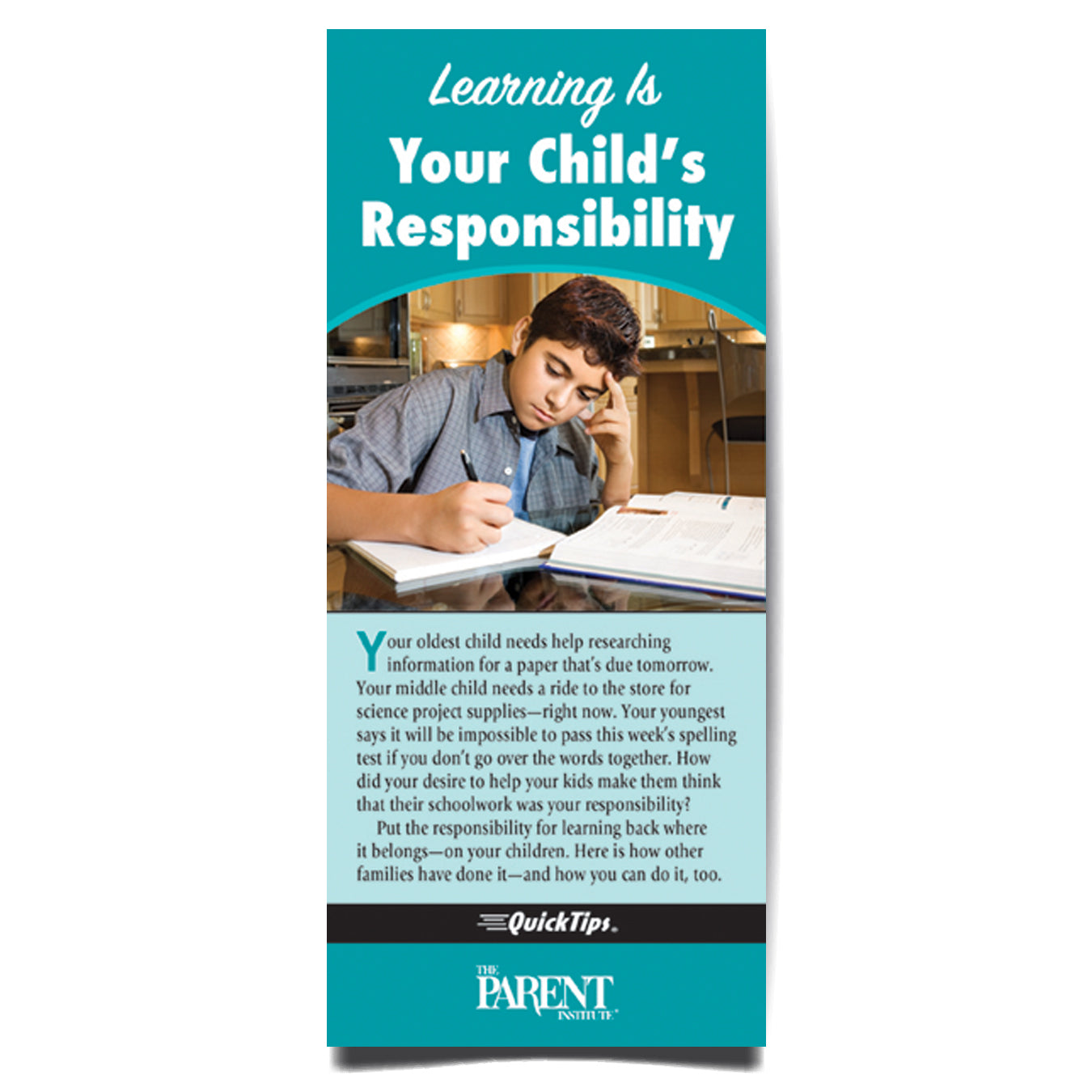 Learning Is Your Child's Responsibility QuickTips Brochure
