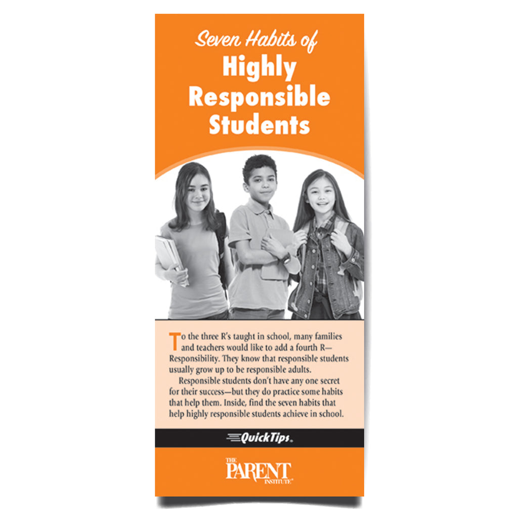 Seven Habits of Highly Responsible Students QuickTips Brochure