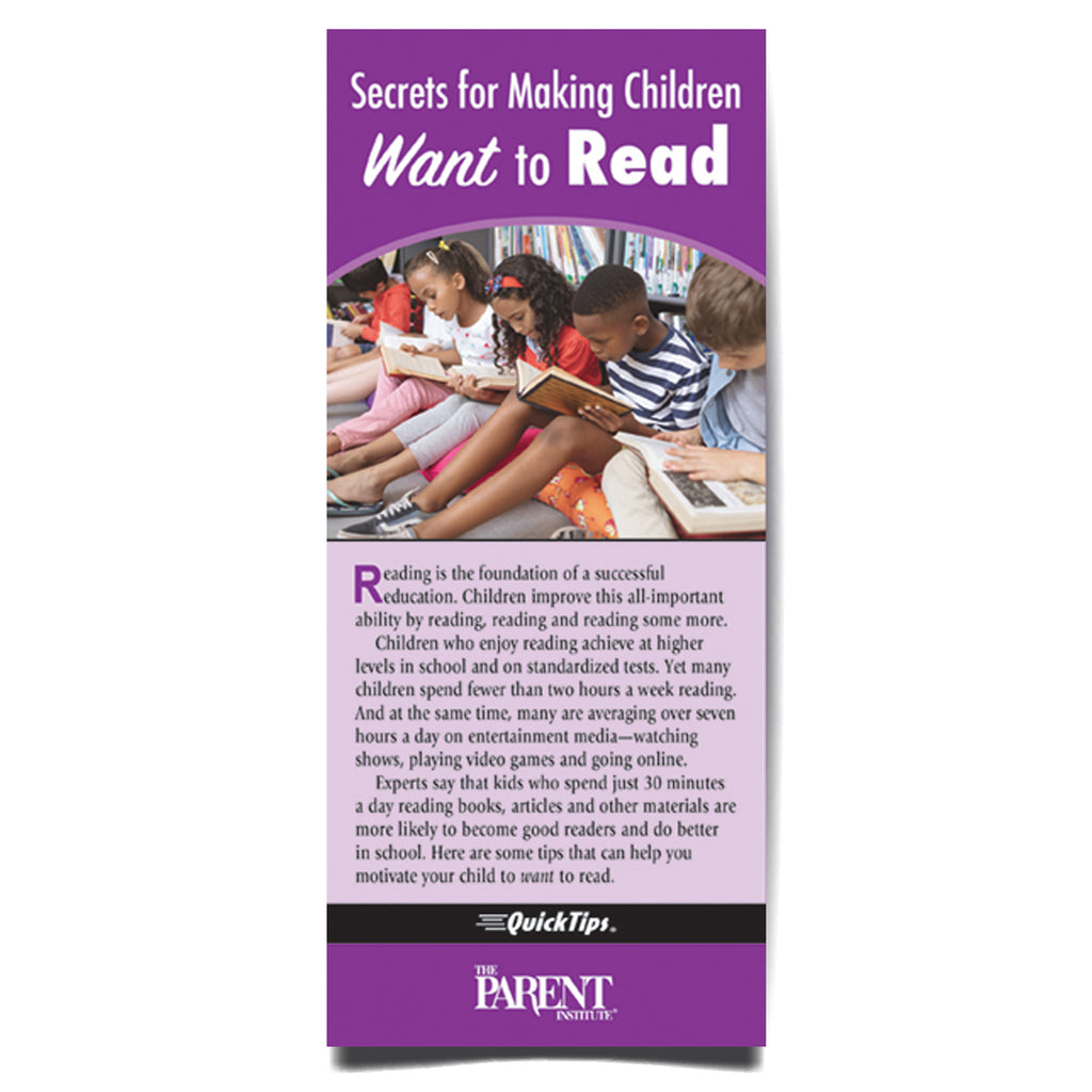 Secrets for Making Children Want to Read QuickTips Brochure