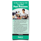 Ten Ways to Help Your Child Deal with Peer Pressure QuickTips brochure