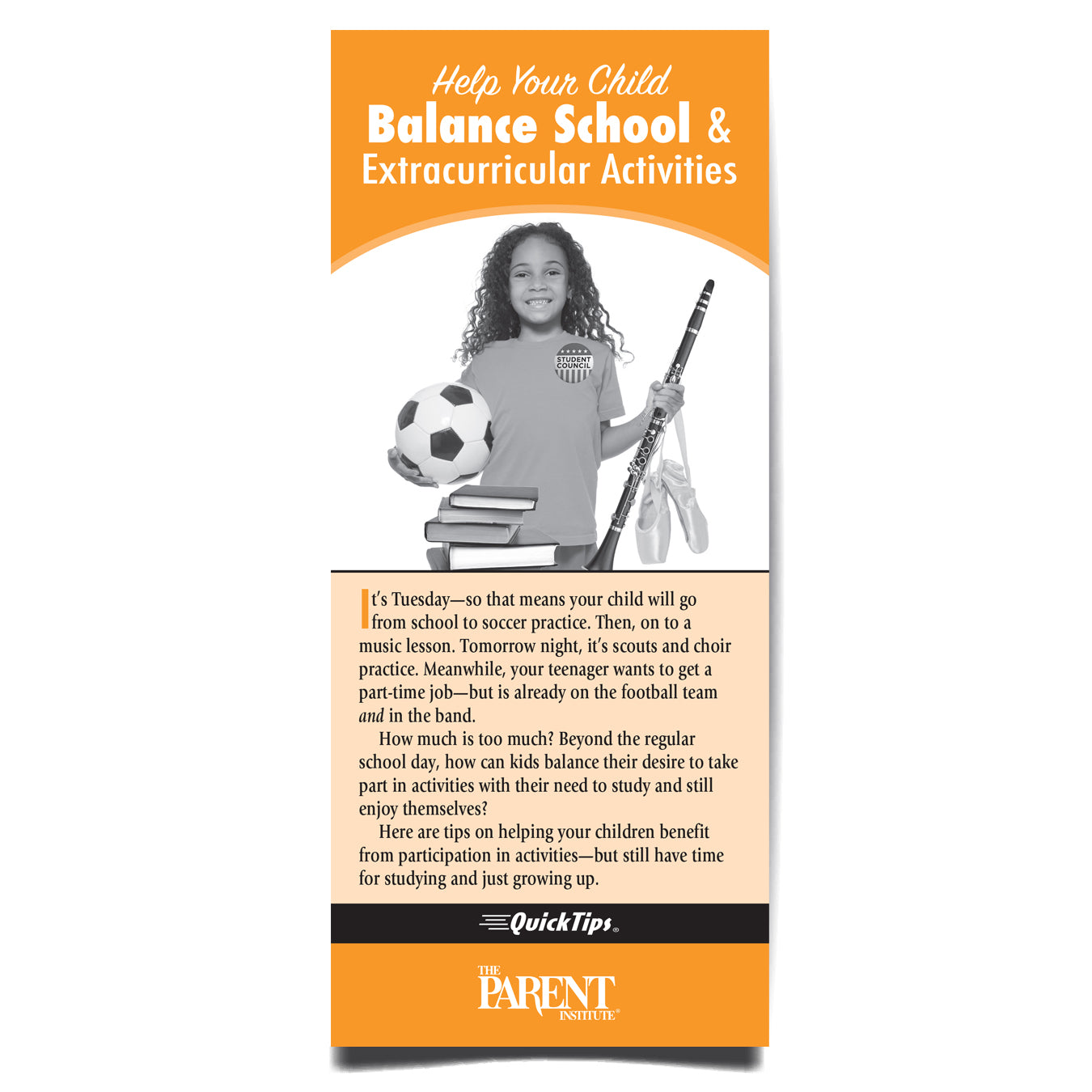 Help Your Child Balance School & Extracurricular Activities brochure