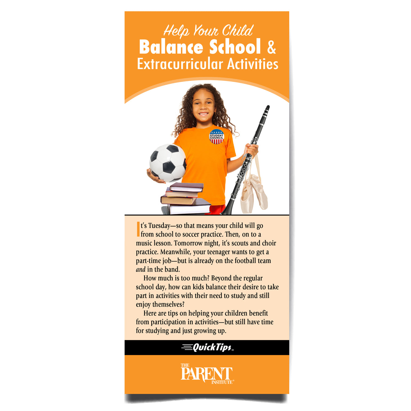 Help Your Child Balance School and Extracurricular Activities brochure