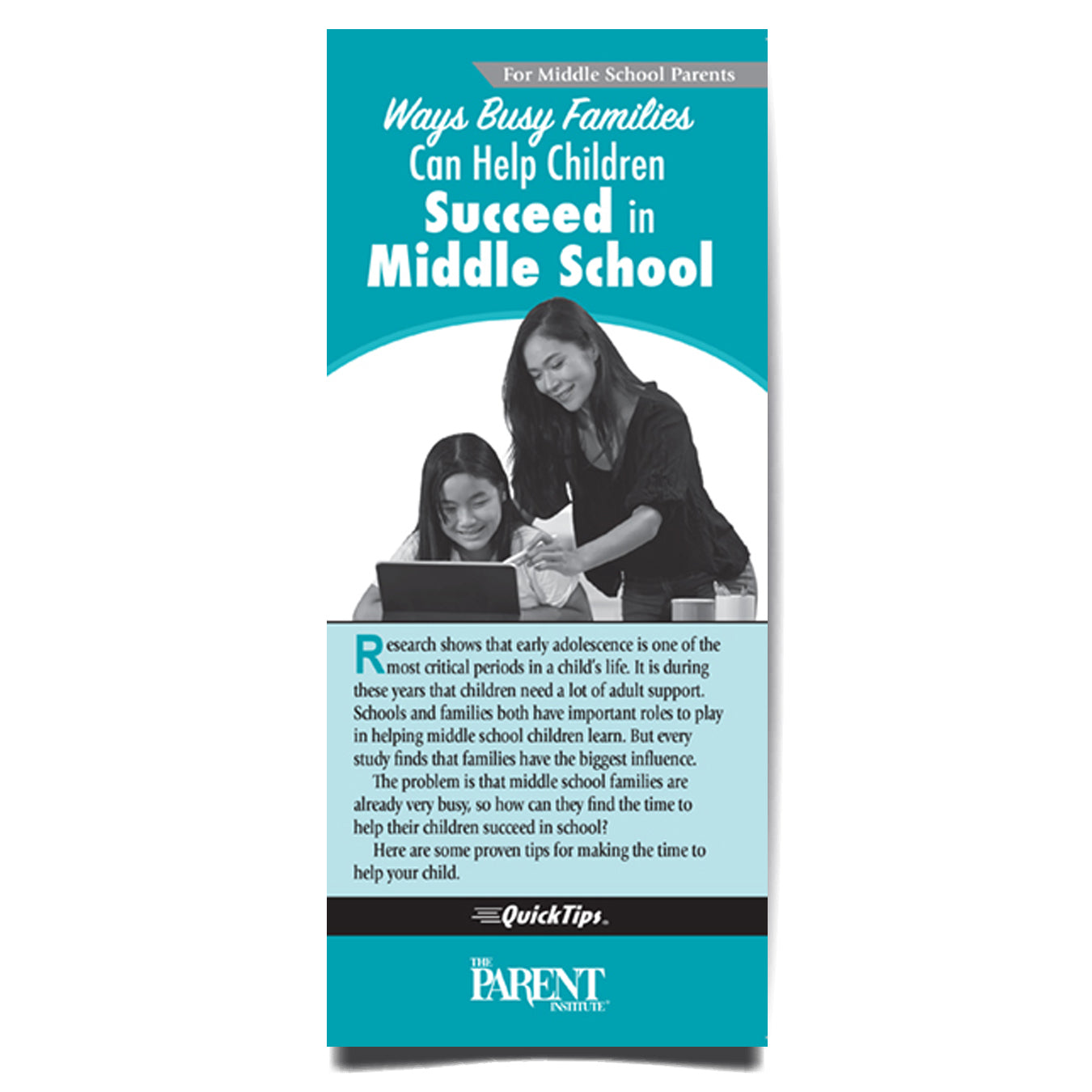 Ways Busy Parents Can Help Children Succeed in Middle School