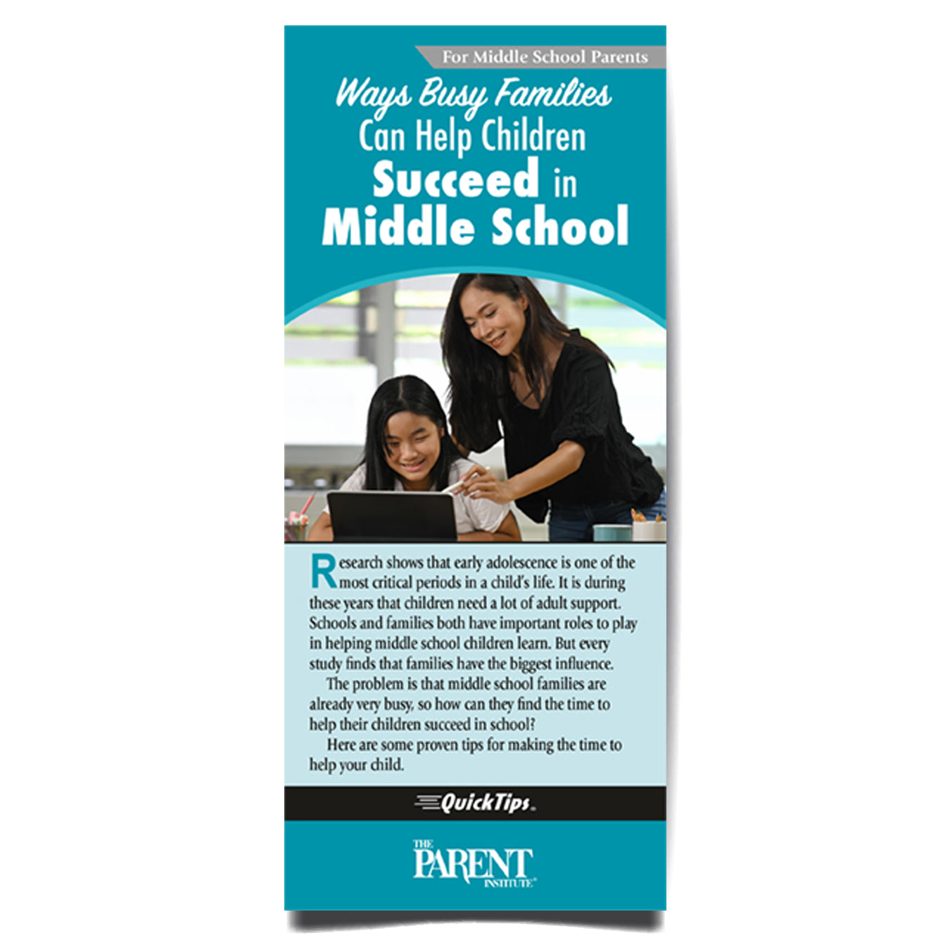 Ways Busy Parents Can Help Children Succeed in Middle School