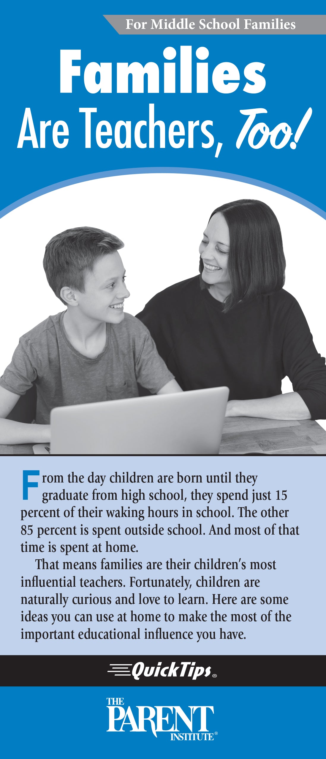 Families Are Teachers, Too! (Middle School)