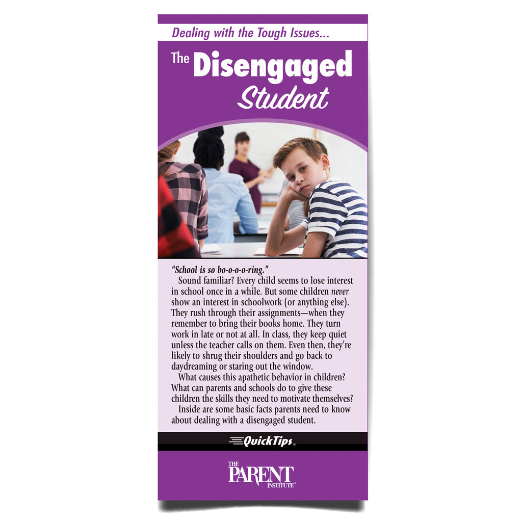 The Disengaged Student QuickTips Brochure