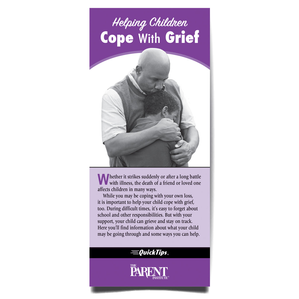 Helping Children Cope with Grief QuickTips Brochure