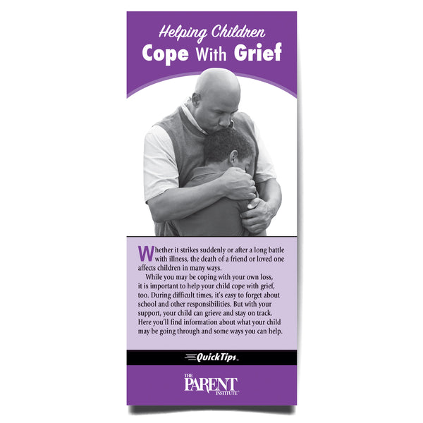 Helping Children Cope with Grief QuickTips Brochure