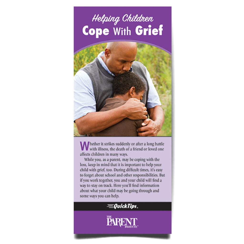 Helping Children Cope with Grief QuickTips brochure