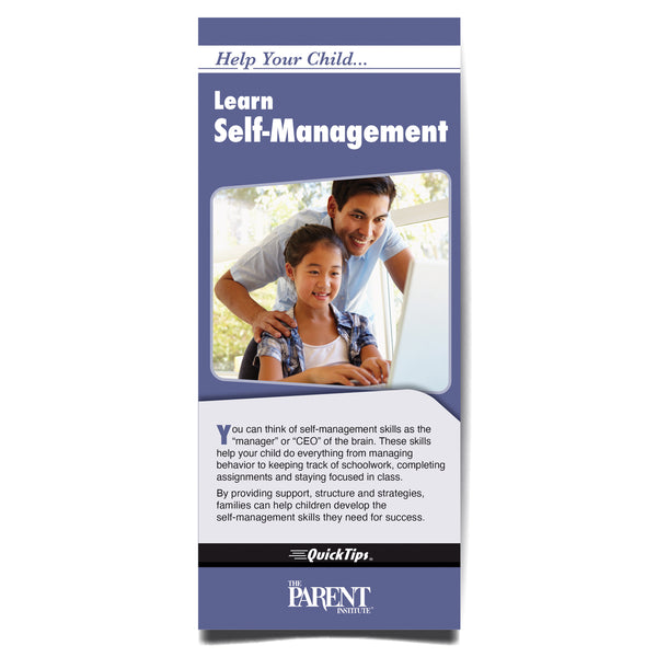 Help Your Child Learn Self-Management  digital brochure