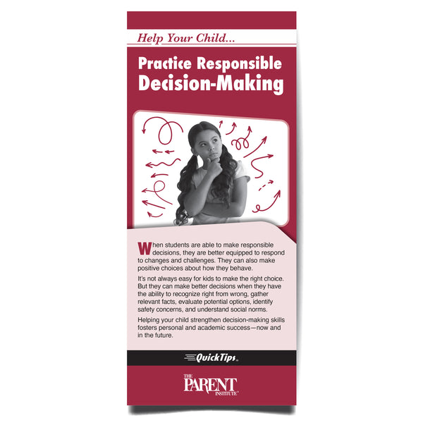 Help Your Child Practice Responsible Decision-Making brochure