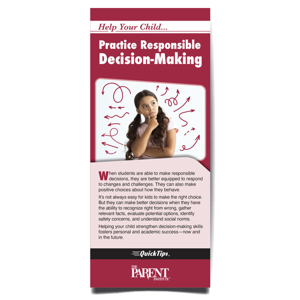 Help Your Child Practice Responsible Decision-Making digital brochure