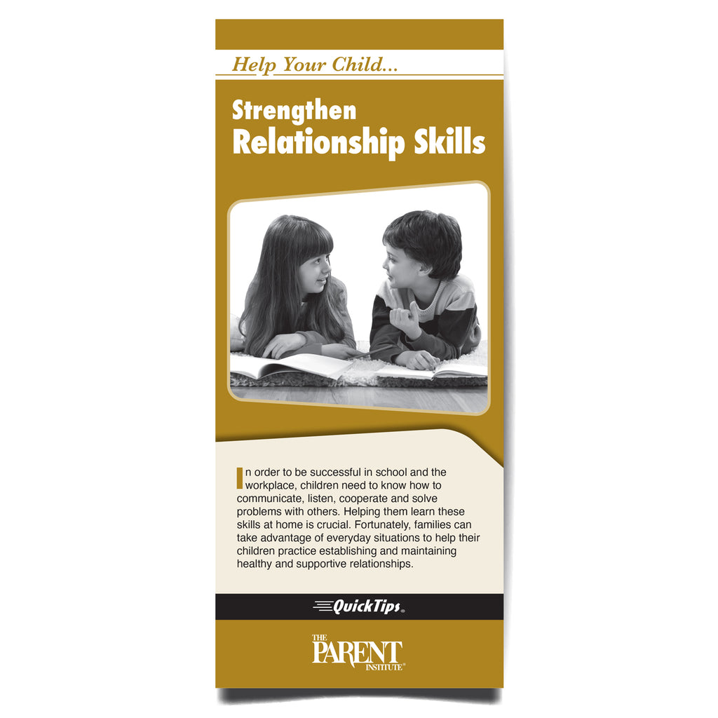Help Your Child Strengthen Relationship Skills brochure