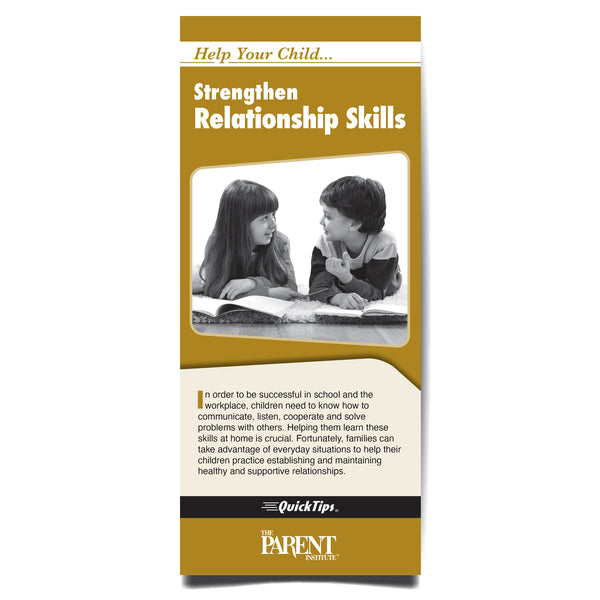 Help Your Child Strengthen Relationship Skills brochure