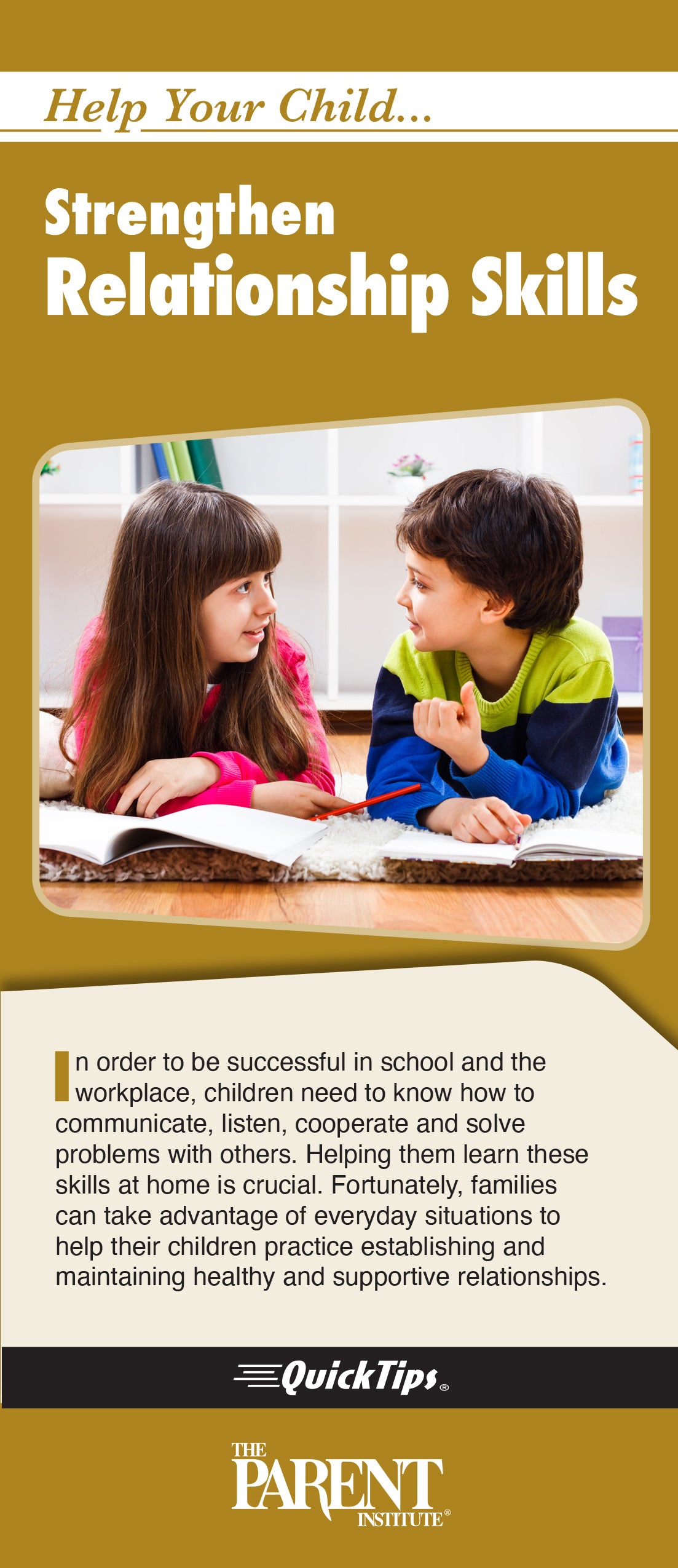 Help Your Child Strengthen Relationship Skills (Electronic)