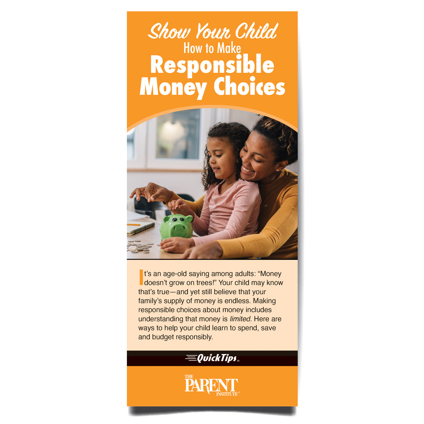 Show Your Child How to Make Responsible Money Choices digital brochure