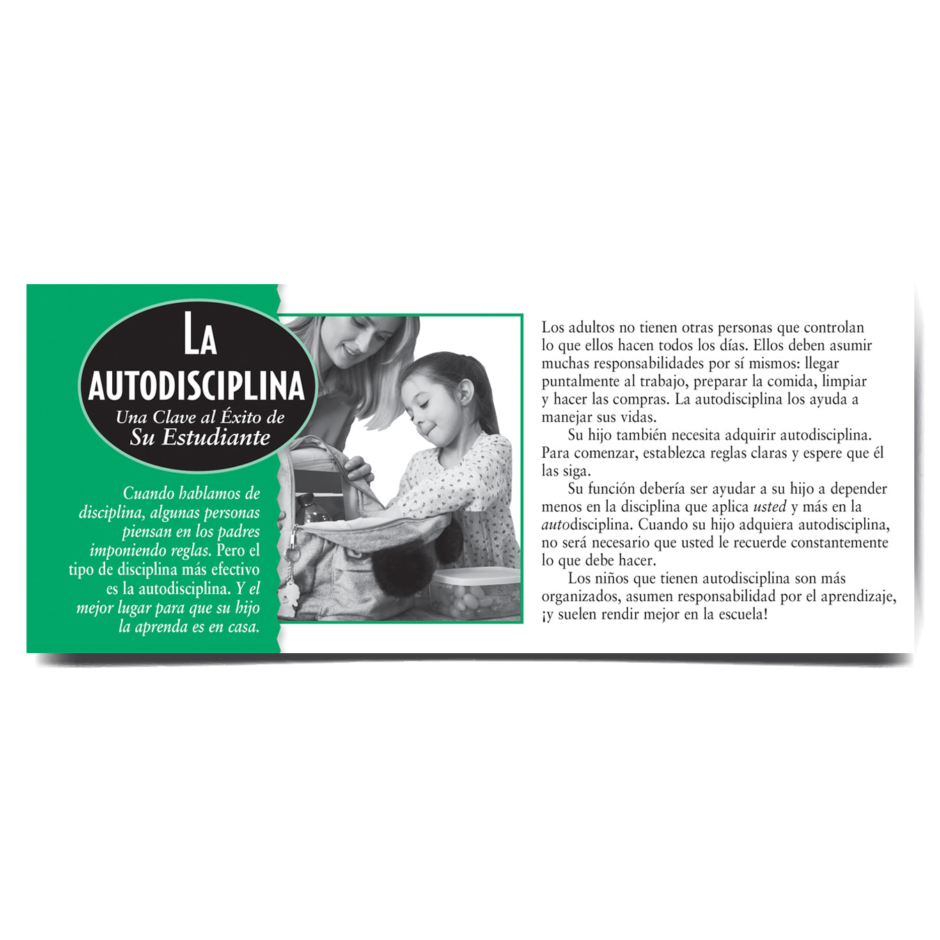 Spanish Self-Discipline Stuffer Card