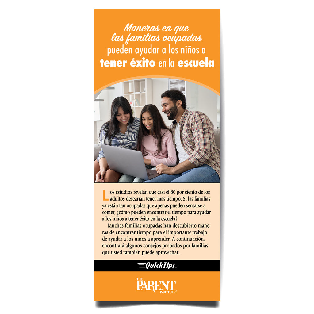 Ways Busy Families Can Help Children Succeed in Elementary School (Digital)
