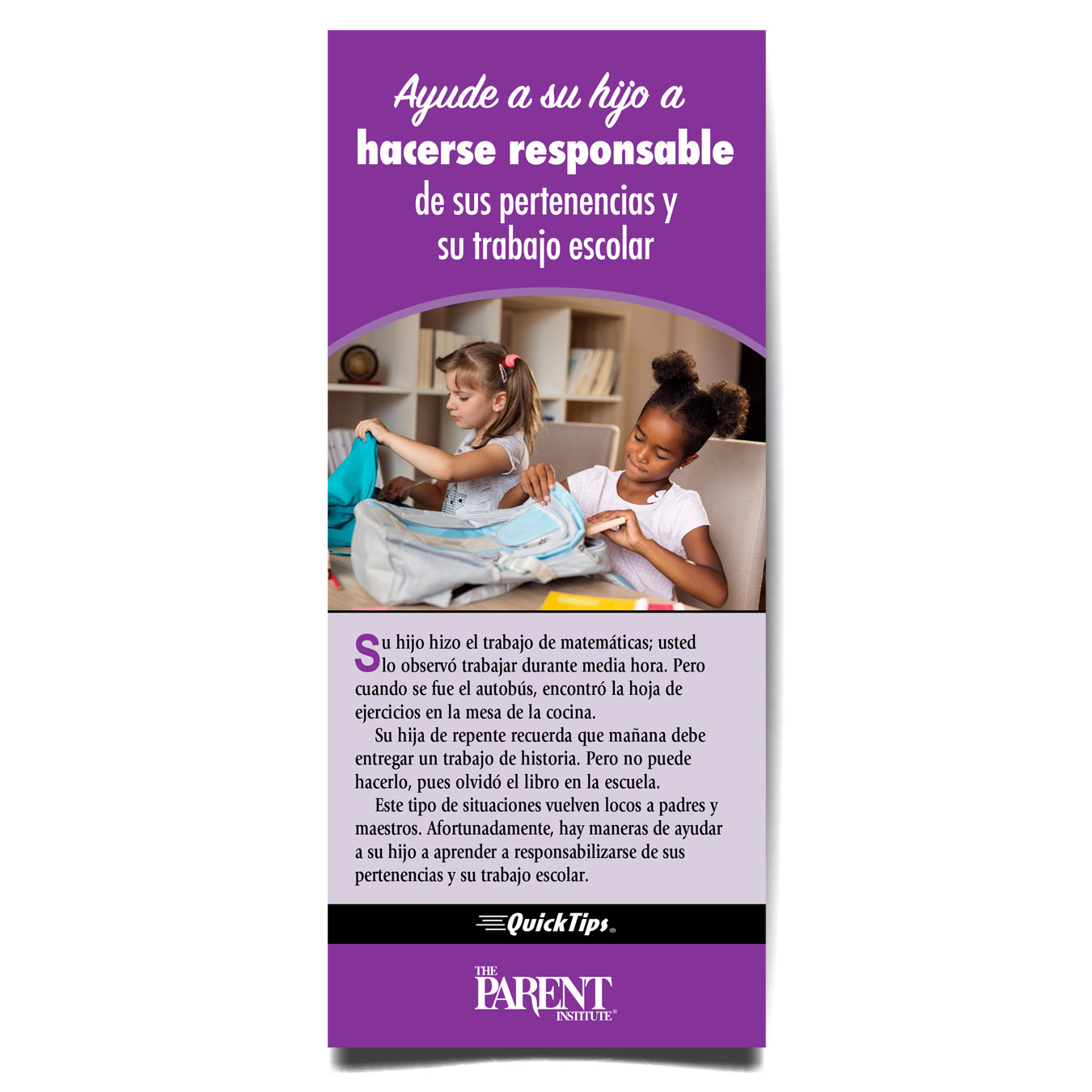Help Your Child Take Responsibility for Belongings and Schoolwork (Digital)
