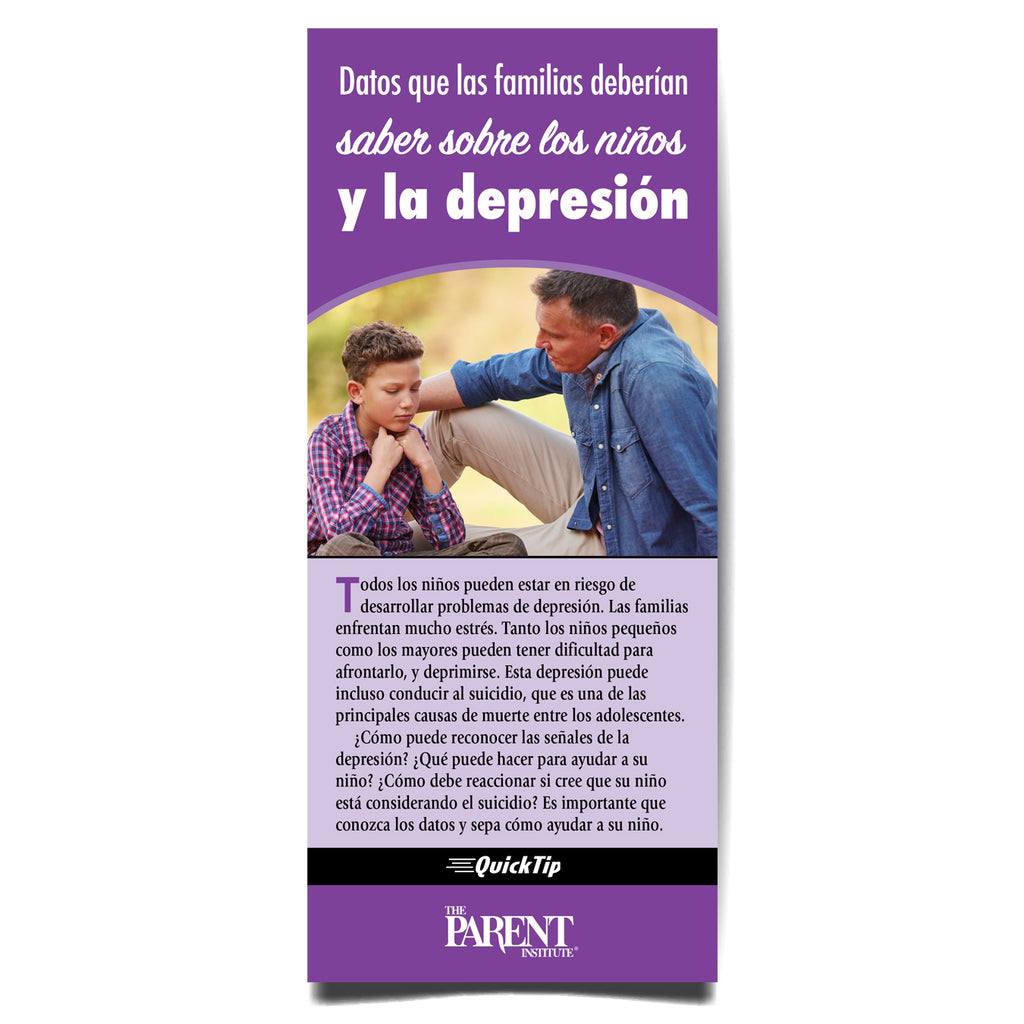 Facts Families Should Know About Children and Depression (Digital)
