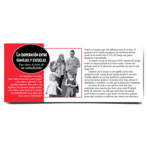 Spanish The School-Family Team Stuffer Card