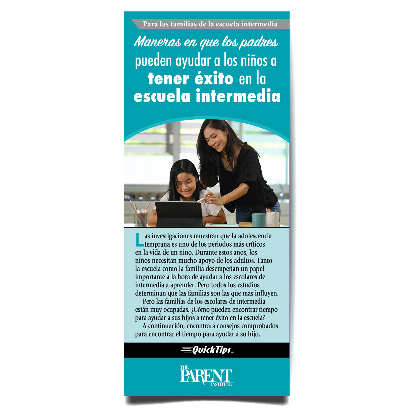 Ways Busy Families Can Help Children Succeed in Middle School (Digital)
