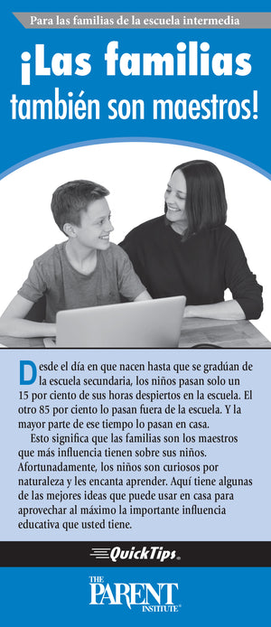 Families Are Teachers, Too! (Middle School)