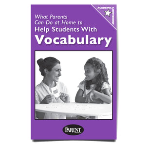 What Families Can Do at Home to Help Students with Vocabulary brochure
