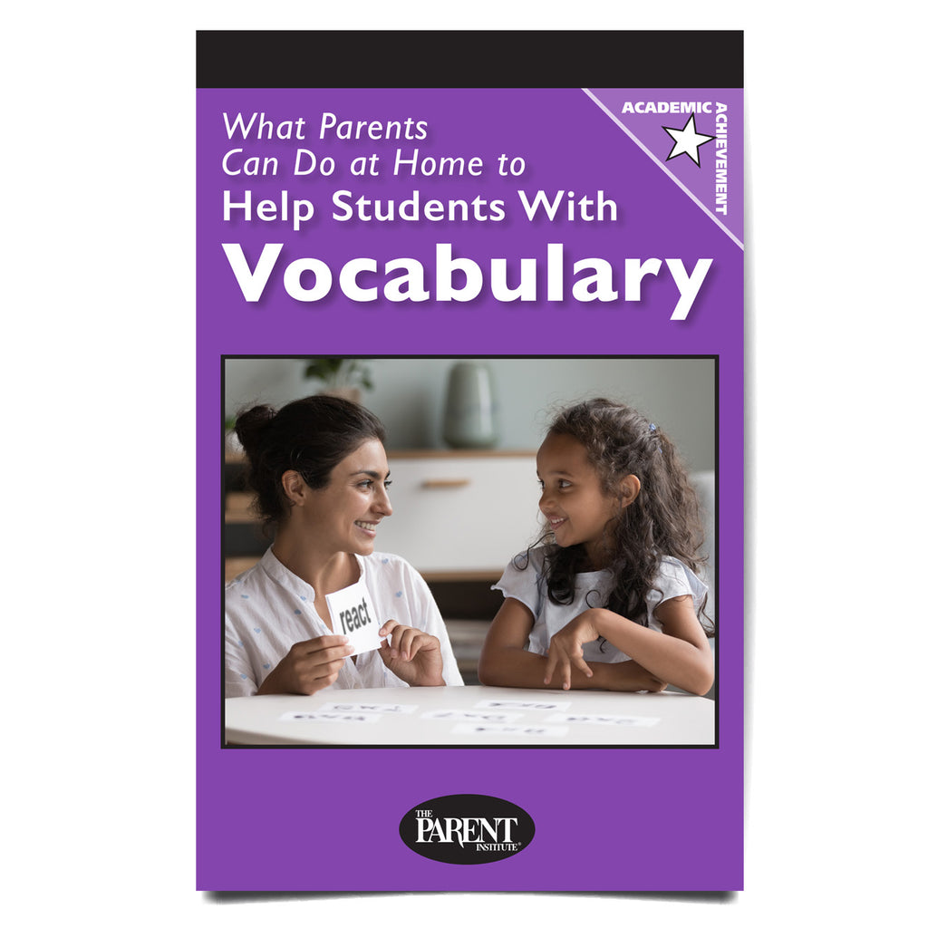 What Parents Can Do at Home to Help Students with Vocabulary Booklet