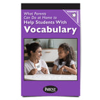 What Parents Can Do at Home to Help Students with Vocabulary Booklet