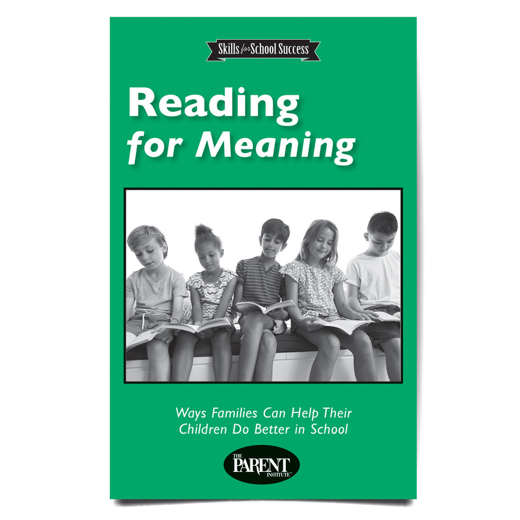 Reading for Meaning Booklet for Parents and Families