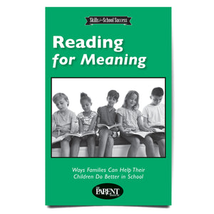 Reading for Meaning Booklet for Parents and Families