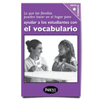 What Families Can Do at Home to Help Students with Vocabulary Spanish brochure
