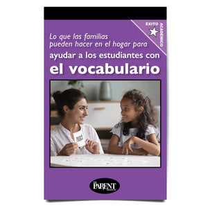 What Parents Can Do at Home to Help Students with Vocabulary Spanish Booklet