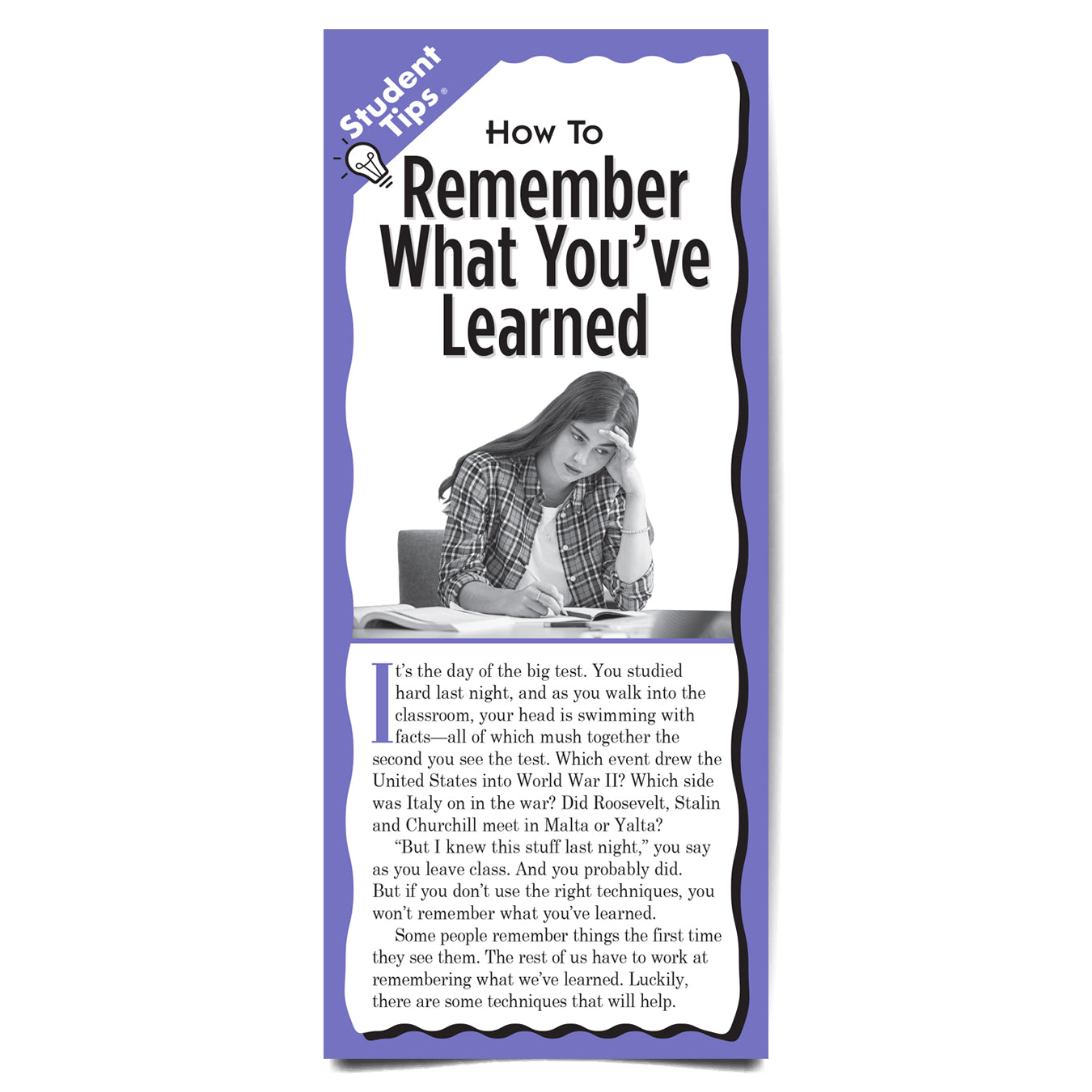 How to Remember What You've Learned Student Tips brochure
