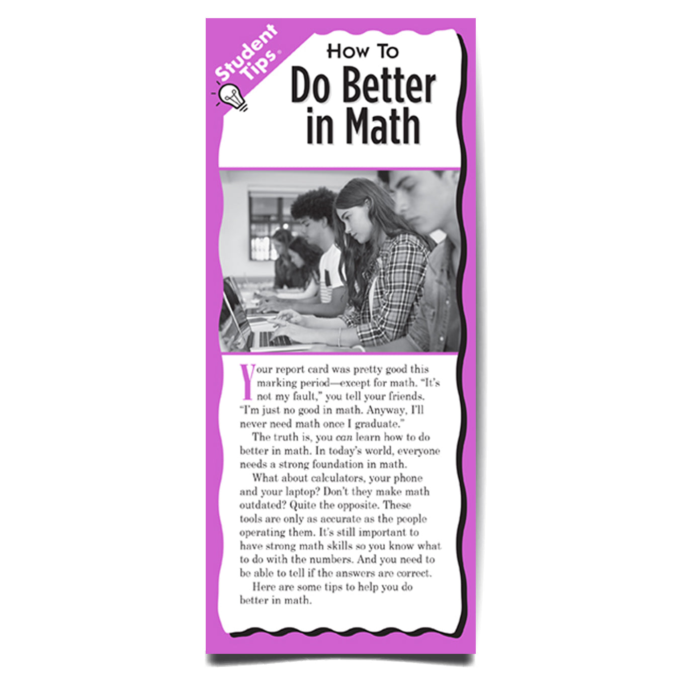 How to Do Better in Math Student Tips Brochure